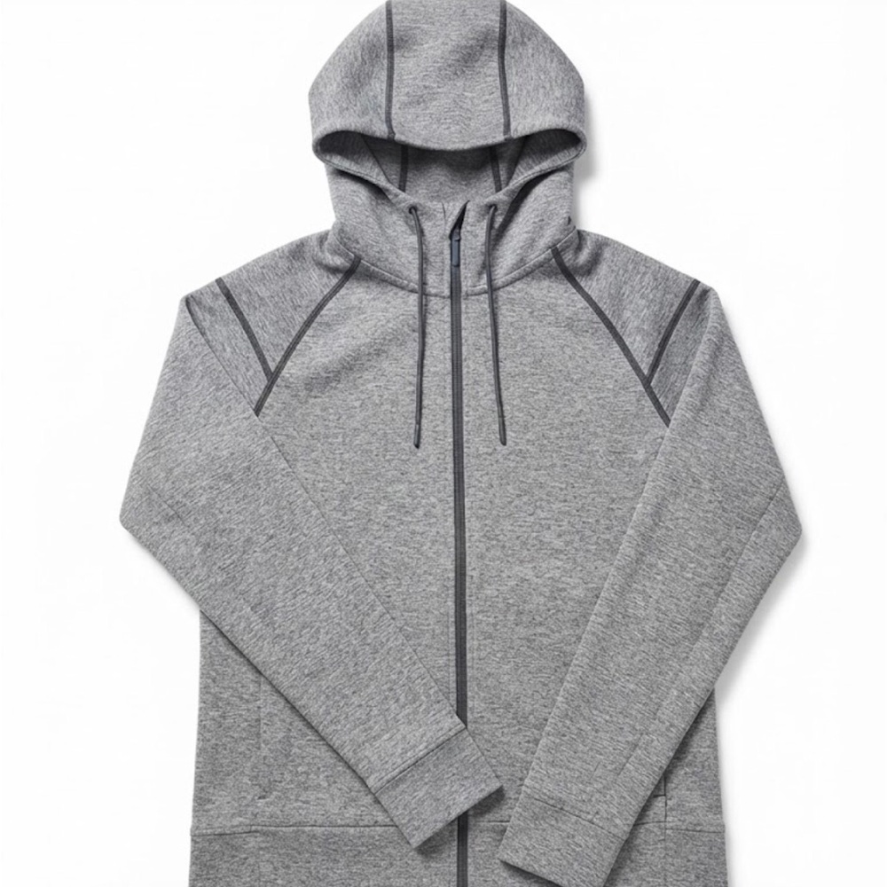 SODO Men's Grey Heather Zip Hoodie with Hood Size M NWOT Price $120